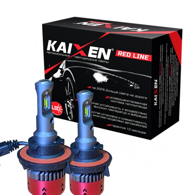 Автомобільні лампи LED H13 KAIXEN RedLine (35W-6000K)