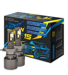 Автомобільні лампи LED H4 6000K 70W KAIXEN F15 CAN BUS EMC