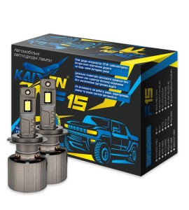 Автомобільні лампи LED H7 6000K 70W KAIXEN F15 CAN BUS EMC