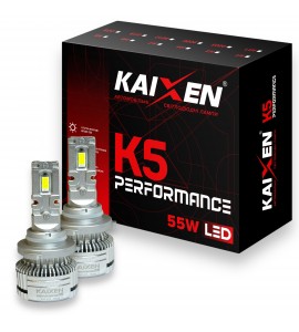 Автомобільні лампи LED HIR2 9012 6000K 55W CAN BUS KAIXEN K5