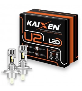 Автомобільні лампи LED H4 6000K 30W KAIXEN U2