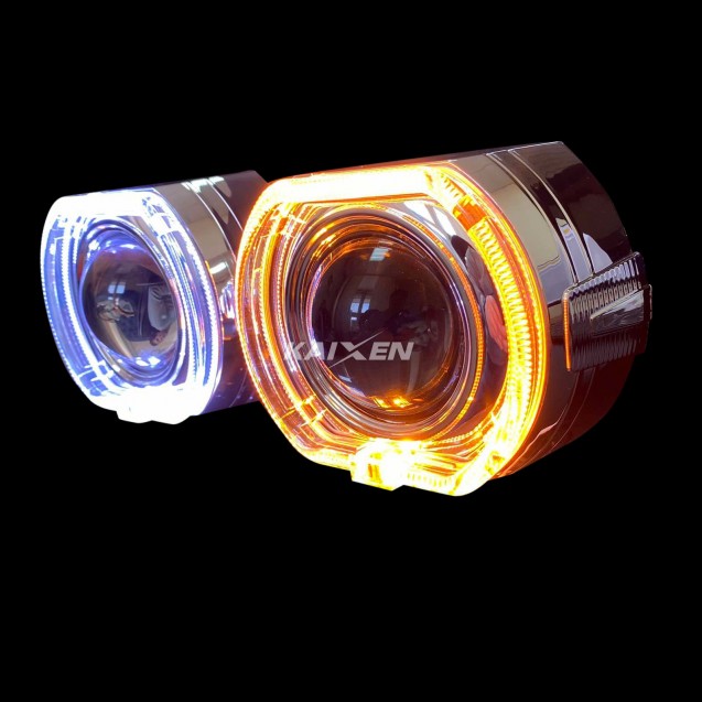 Маски для лінз 3.0 з DRL + поворот  2шт (дизайн 17)
